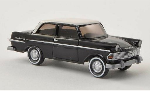 Opel Rekord P2 1/87 Wiking negro/elfenbein 1960 coche miniatura