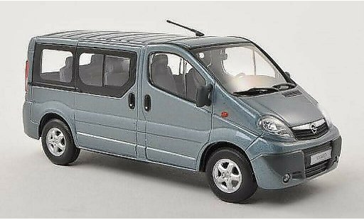 Opel Vivaro B 1/43 Minichamps Bus azul-gris coche miniatura