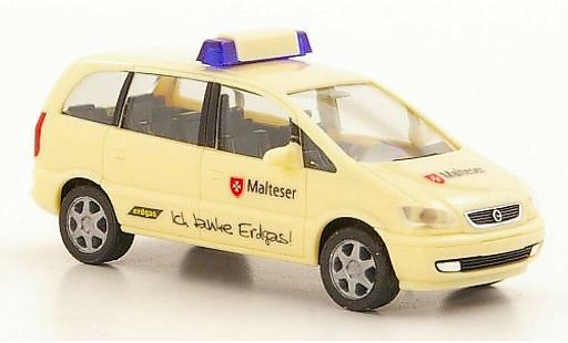 Opel Zafira Base 1/87 Herpa Malteser coche miniatura