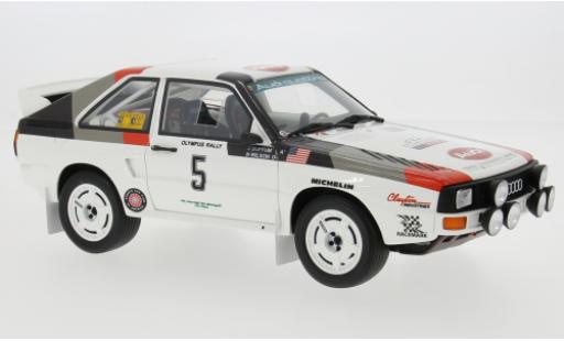 Coche miniatura Audi Sport Quattro 1/18 Ottomobile Sport quattro Rally Olympus 1986 #5 1:18 Audi Sport Quattro 1/18 Ottomobile Sport quattro Rally Olympus 1986 #5 1:18 coche miniatura