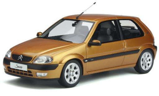 Coche miniatura Citroen Saxo 1/18 Ottomobile VTS gold 2000 Citroen Saxo 1/18 Ottomobile VTS gold 2000 coche miniatura