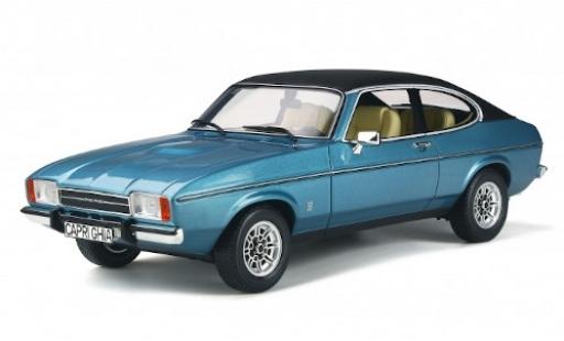 Coche miniatura Ford Capri 1/18 Ottomobile MkII 3.0 Ghia metalico azul/negro 1975 Ford Capri 1/18 Ottomobile MkII 3.0 Ghia metalico azul/negro 1975 coche miniatura