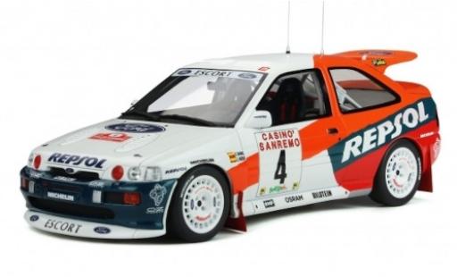 Coche miniatura Ford Escort 1/18 Ottomobile RS Cosworth Gr.A No.4 Repsol Rallye WM Rally San Remo 1996 C.Sainz/L.Moya Ford Escort 1/18 Ottomobile RS Cosworth Gr.A No.4 Repsol Rallye WM Rally San Remo 1996 C.Sainz/L.Moya coche miniatura