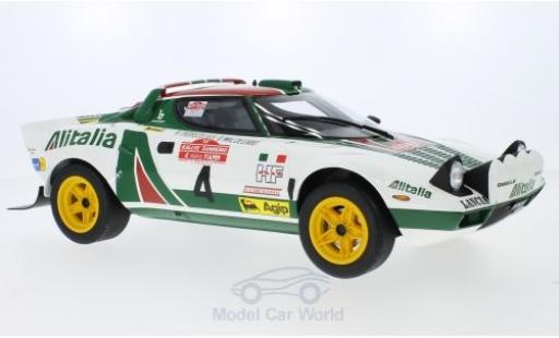 Lancia Stratos 1/12 Ottomobile HF No.4 Alitalia Rallye WM Rally San Remo 1976 B.Waldegard/B.Thorszelius coche miniatura