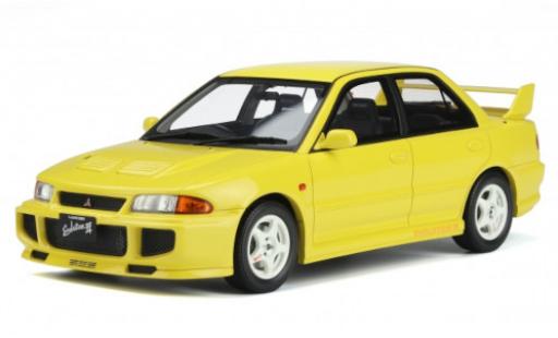 Coche miniatura Mitsubishi Lancer 1/18 Ottomobile EVO III amarillo RHD 1995 Mitsubishi Lancer 1/18 Ottomobile EVO III amarillo RHD 1995 coche miniatura