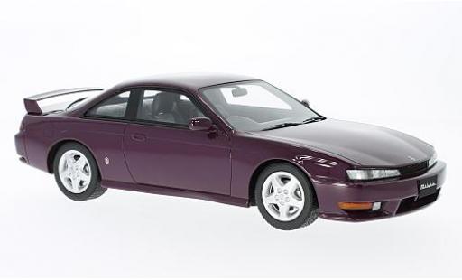 Coche miniatura Nissan Silvia 1/18 Ottomobile S14A metalico purpura Nissan Silvia 1/18 Ottomobile S14A metalico purpura coche miniatura