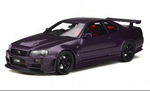 Coche miniatura Nissan Skyline 1/18 Ottomobile GT-R (Z34) Nismo Z-Tune metalico purpura RHD 1998 avec negro jantes Nissan Skyline 1/18 Ottomobile GT-R (Z34) Nismo Z-Tune metalico purpura RHD 1998 avec negro jantes coche miniatura