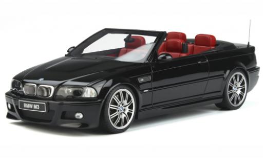 Coche miniatura Bmw M3 1/18 Ottomobile (E46) Cabriolet negro 2004 Bmw M3 1/18 Ottomobile (E46) Cabriolet negro 2004 coche miniatura