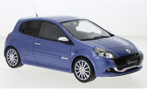 Coche miniatura Renault Clio 1/18 Ottomobile 3 RS Gordini azul 2012 Renault Clio 1/18 Ottomobile 3 RS Gordini azul 2012 coche miniatura