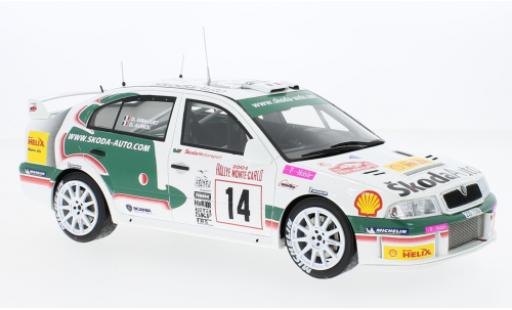 Coche miniatura Skoda Octavia 1/18 Ottomobile WRC No.14 Motorsport Rallye WM Rallye Monte Carlo 2003 Skoda Octavia 1/18 Ottomobile WRC No.14 Motorsport Rallye WM Rallye Monte Carlo 2003 coche miniatura