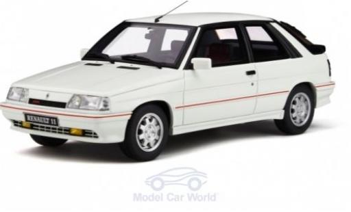 Renault 11 1/18 Ottomobile Turbo (Phase 2) blanco 1987 coche miniatura