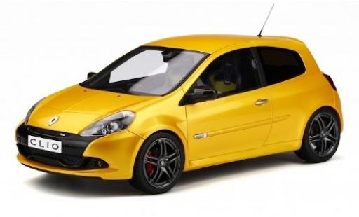 Coche miniatura Renault Clio 1/18 Ottomobile 3 RS Phase 2 Sport Cup metalico amarillo 2010 Renault Clio 1/18 Ottomobile 3 RS Phase 2 Sport Cup metalico amarillo 2010 coche miniatura