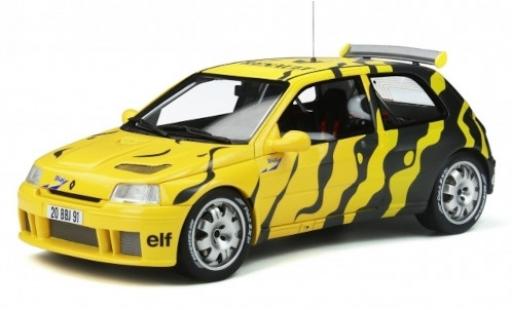 Coche miniatura Renault Clio 1/18 Ottomobile Maxi amarillo/negro Diac 1995 véhicule de présentation Renault Clio 1/18 Ottomobile Maxi amarillo/negro Diac 1995 véhicule de présentation coche miniatura