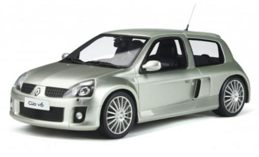 Coche miniatura Renault Clio 1/18 Ottomobile V6 Phase 2 gris 2003 Renault Clio 1/18 Ottomobile V6 Phase 2 gris 2003 coche miniatura