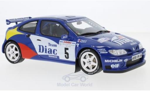 Coche miniatura Renault Megane RS 1/18 Ottomobile Maxi Kit Car No.5 Rallye WM Rallye Tour de Corse 1996 P.Bugalski/J-P.Chiaroni Renault Megane RS 1/18 Ottomobile Maxi Kit Car No.5 Rallye WM Rallye Tour de Corse 1996 P.Bugalski/J-P.Chiaroni coche miniatura