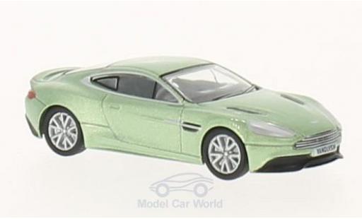 Aston Martin Vanquish 1/76 Oxford metalico verde RHD coche miniatura