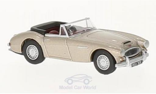 Austin Healey 3000 1/76 Oxford metalico beige coche miniatura