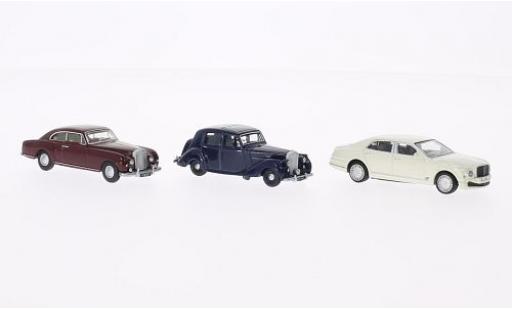 Bentley 3 1/76 Oxford er-Set: MkVI - dkl.-azul Continental - dkl.-rojo Mulsanne - blanco azul/rojo coche miniatura