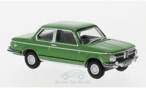 Bmw 2002 1/76 Oxford metalico verde coche miniatura
