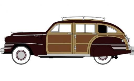Chrysler Town & Country 1/87 Oxford Woody Wagon rojo/Holzoptik 1942 coche miniatura