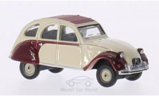 Coche miniatura Citroen 2CV 1/76 Oxford Dolly rojo/beige RHD Citroen 2CV 1/76 Oxford Dolly rojo/beige RHD coche miniatura