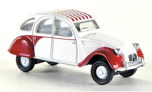 Coche miniatura Citroen 2CV 1/76 Oxford Dolly blanco/rojo RHD Citroen 2CV 1/76 Oxford Dolly blanco/rojo RHD coche miniatura