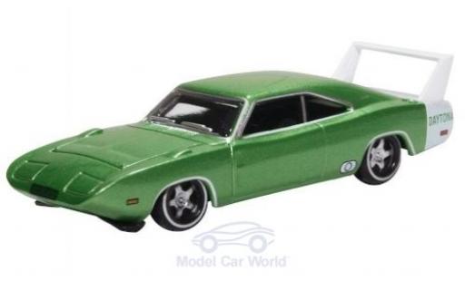 Dodge Charger 1/87 Oxford Daytona metalico verde 1969 coche miniatura