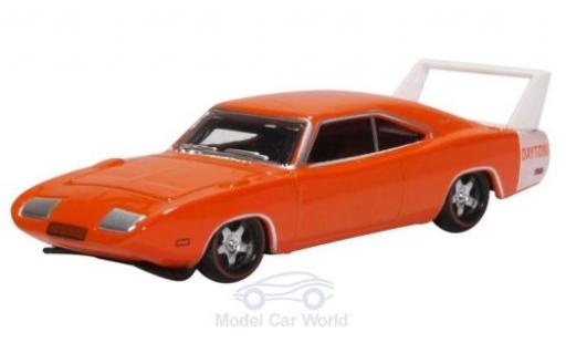 Dodge Charger 1/87 Oxford Daytona naranja/blanco 1969 coche miniatura