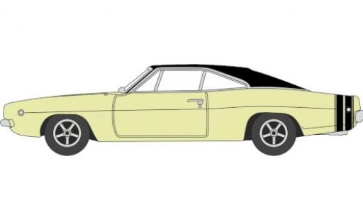 Dodge Charger 1/87 Oxford amarillo/negro 1968 coche miniatura