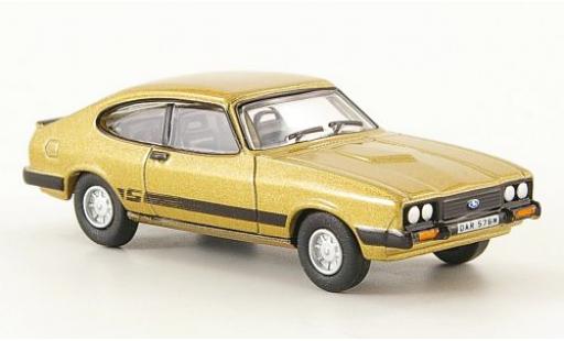 Ford Capri 1/76 Oxford Mk III gold coche miniatura