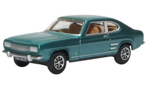 Ford Capri 1/76 Oxford Mk1 metalico türkis RHD coche miniatura