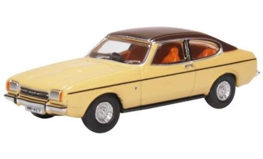Ford Capri 1/76 Oxford Mk2 beige/matt-marron RHD coche miniatura