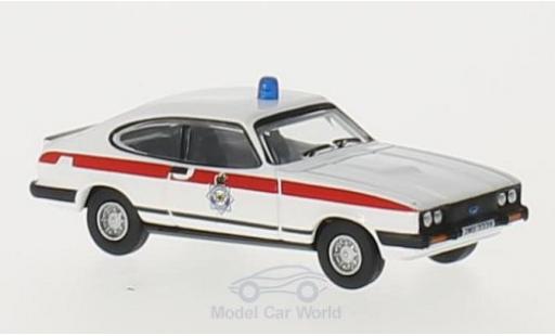 Ford Capri 1/76 Oxford MkIII RHD Merseyside Police coche miniatura