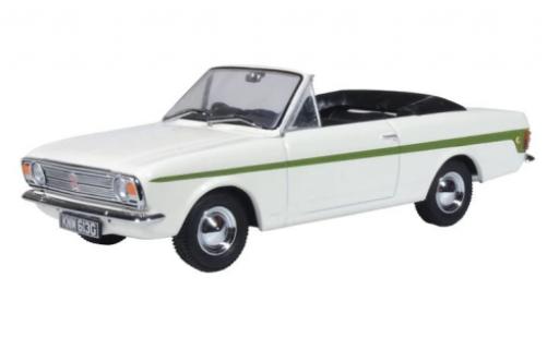 Coche miniatura Ford Cortina 1/43 Oxford MkII Crayford Convertible blanco/verde RHD Ford Cortina 1/43 Oxford MkII Crayford Convertible blanco/verde RHD coche miniatura
