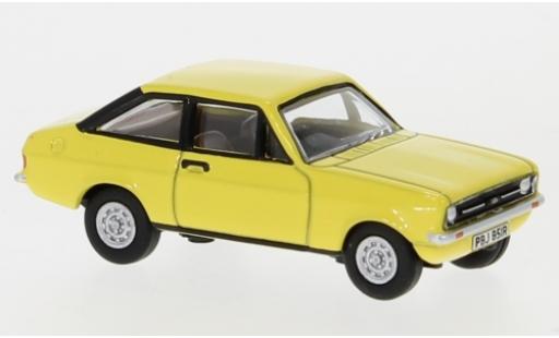 Coche miniatura Ford Escort 1/76 Oxford Mk2 amarillo RHD Ford Escort 1/76 Oxford Mk2 amarillo RHD coche miniatura