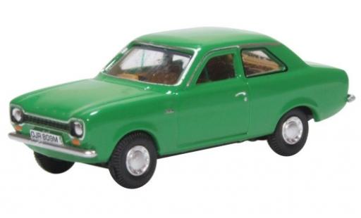 Ford Escort 1/76 Oxford MKI verde coche miniatura