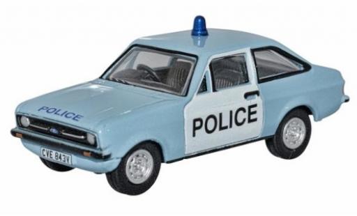 Coche miniatura Ford Escort 1/76 Oxford MkII azul/blanco RHD Police (UK) Ford Escort 1/76 Oxford MkII azul/blanco RHD Police (UK) coche miniatura