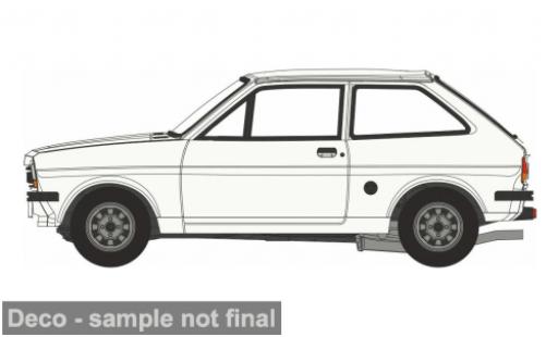 Coche miniatura Ford Fiesta 1/76 Oxford MK I weiss 1:76 Ford Fiesta 1/76 Oxford MK I weiss 1:76 coche miniatura