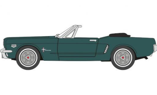 Ford Mustang 1/87 Oxford Convertible verde 1965 coche miniatura