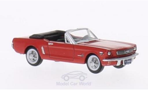 Ford Mustang 1/87 Oxford Convertible rojo 1965 coche miniatura