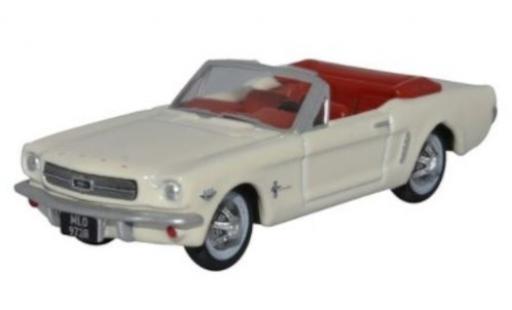 Ford Mustang 1/87 Oxford Convertible blanco 1965 coche miniatura