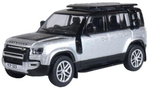 Coche miniatura Land Rover Defender 1/76 Oxford 110 (L663) gris RHD 2020 Land Rover Defender 1/76 Oxford 110 (L663) gris RHD 2020 coche miniatura