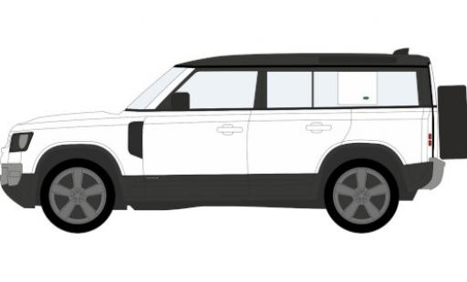 Coche miniatura Land Rover Defender 1/76 Oxford 110X blanco Land Rover Defender 1/76 Oxford 110X blanco coche miniatura