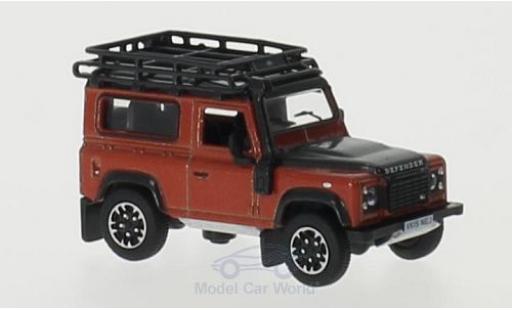 Coche miniatura Land Rover Defender 1/76 Oxford 90 naranja RHD Station Wagon Land Rover Defender 1/76 Oxford 90 naranja RHD Station Wagon coche miniatura