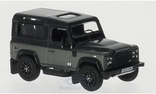 Coche miniatura Land Rover Defender 1/76 Oxford 90 gris/gris RHD Station Wagon Land Rover Defender 1/76 Oxford 90 gris/gris RHD Station Wagon coche miniatura