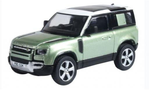 Coche miniatura Land Rover Defender 1/76 Oxford 90 (L663) verde/blanco RHD 2020 Land Rover Defender 1/76 Oxford 90 (L663) verde/blanco RHD 2020 coche miniatura