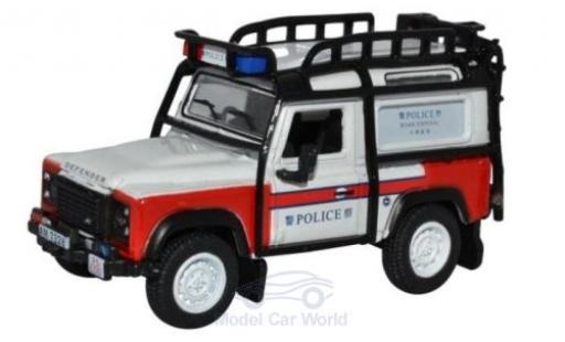 Land Rover Defender 1/76 Oxford 90 Station Wagon Metropolitan Police coche miniatura