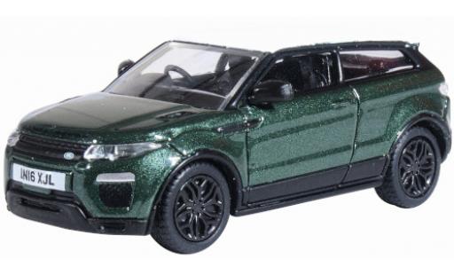 Land Rover Range Rover 1/76 Oxford Evoque Coupe metalico verde/blanco RHD 2016 Facelift coche miniatura