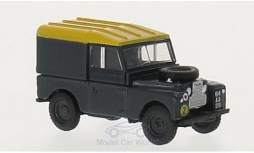 Coche miniatura Land Rover Series 1 1/76 Oxford 88 Hard Back azul/amarillo RHD RAF Land Rover Series 1 1/76 Oxford 88 Hard Back azul/amarillo RHD RAF coche miniatura