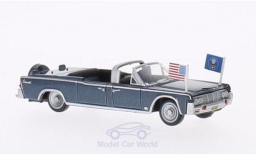 Coche miniatura Lincoln Continental 1/87 Oxford X100 metalico azul 1961 Staatsfahrzeug mit USA-Standarten Lincoln Continental 1/87 Oxford X100 metalico azul 1961 Staatsfahrzeug mit USA-Standarten coche miniatura
